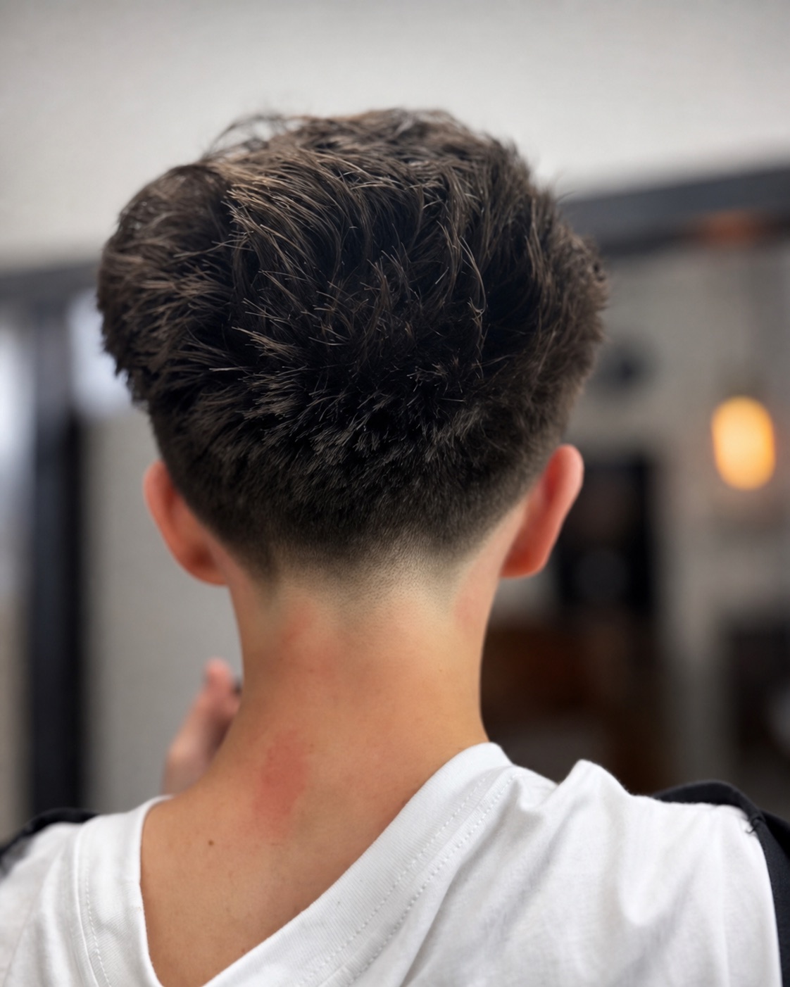 Clean rear taper and fade by Moe
